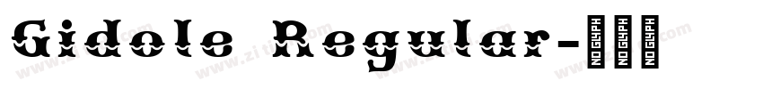 Gidole Regular字体转换